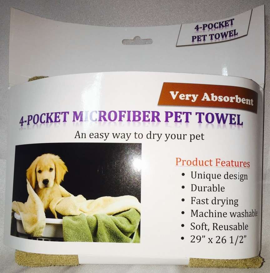 Microfiber Pocket Towel - Dog Grooming