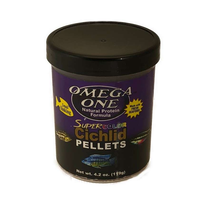 Fish Feeding - Omega One Cichlid Pellets - 4.2 oz - Fish Feeding Products