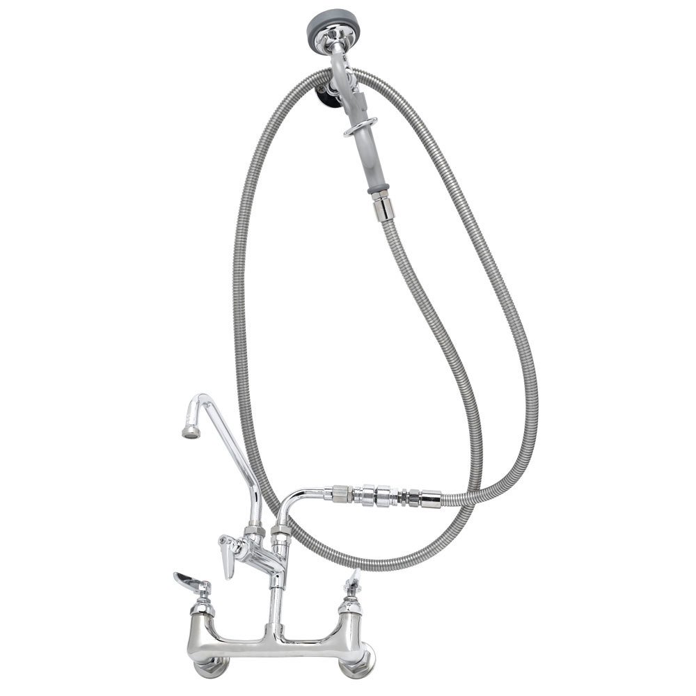 Deluxe Wall Faucet With Spout and Sprayer - Dog Grooming