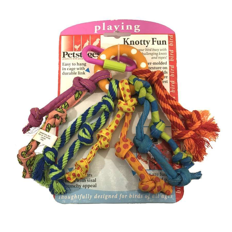 Bird Toys - Petstages Knotty Fun Bird Toy - Bird Toys