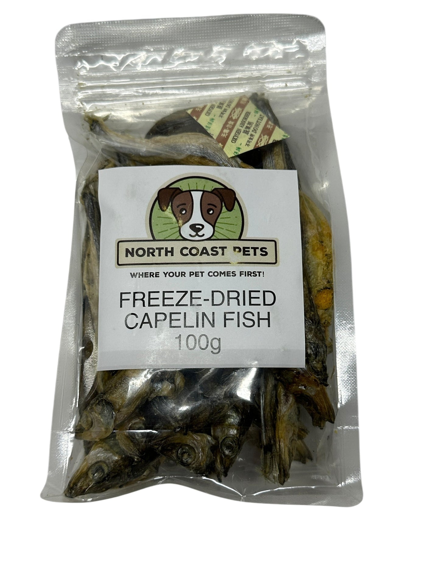 Dog Treat - Capelin (Smelt)  Freeze Dried Treats