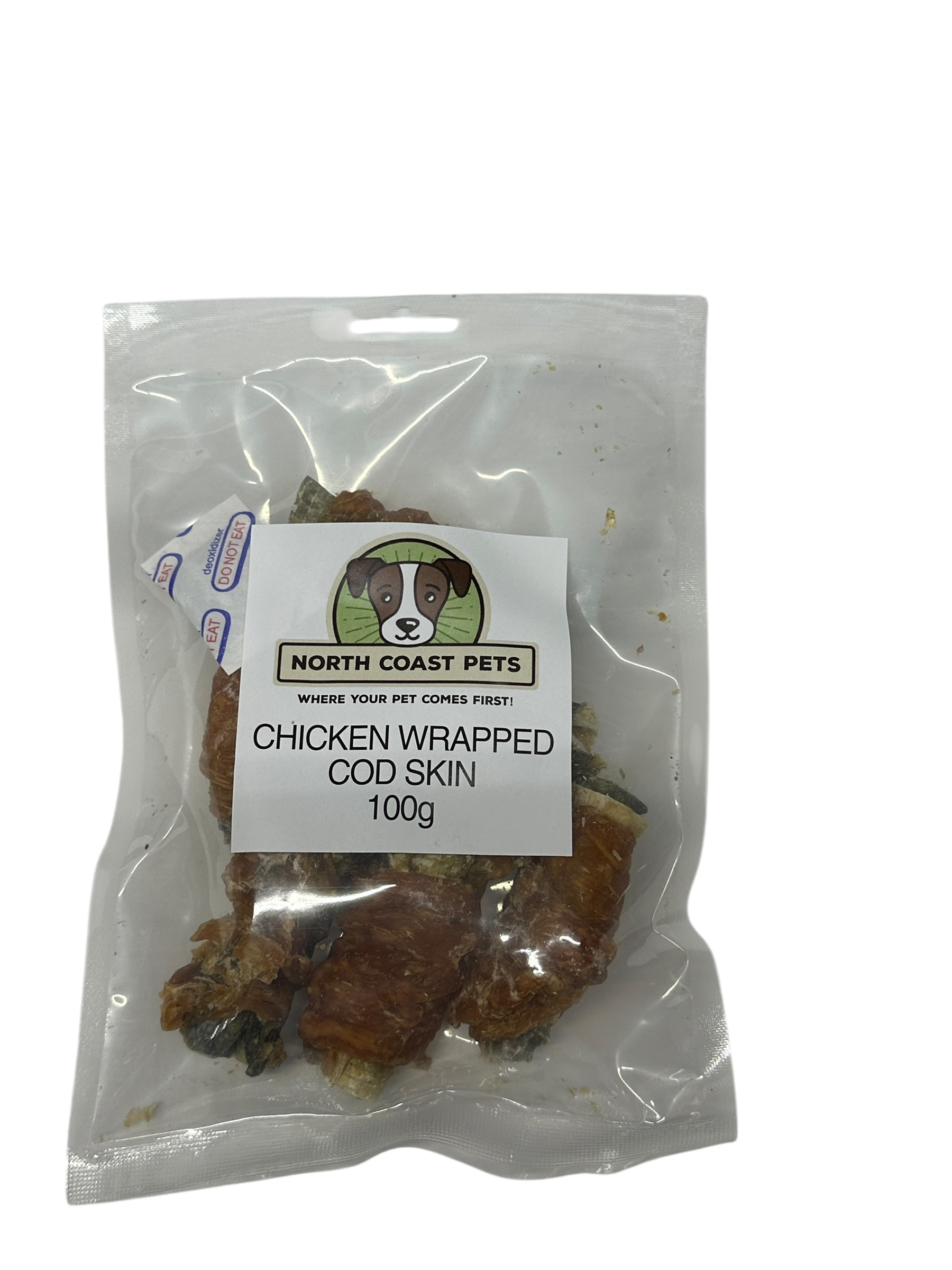 Dog Treat - Chicken Wrapped Cod Skins