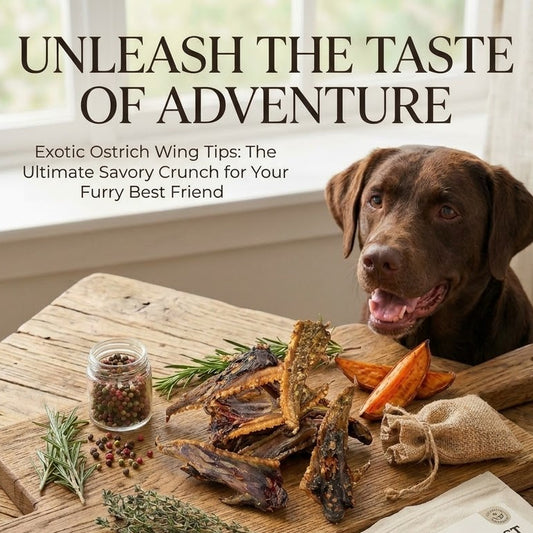 Ostrich Wing Tips for dogs