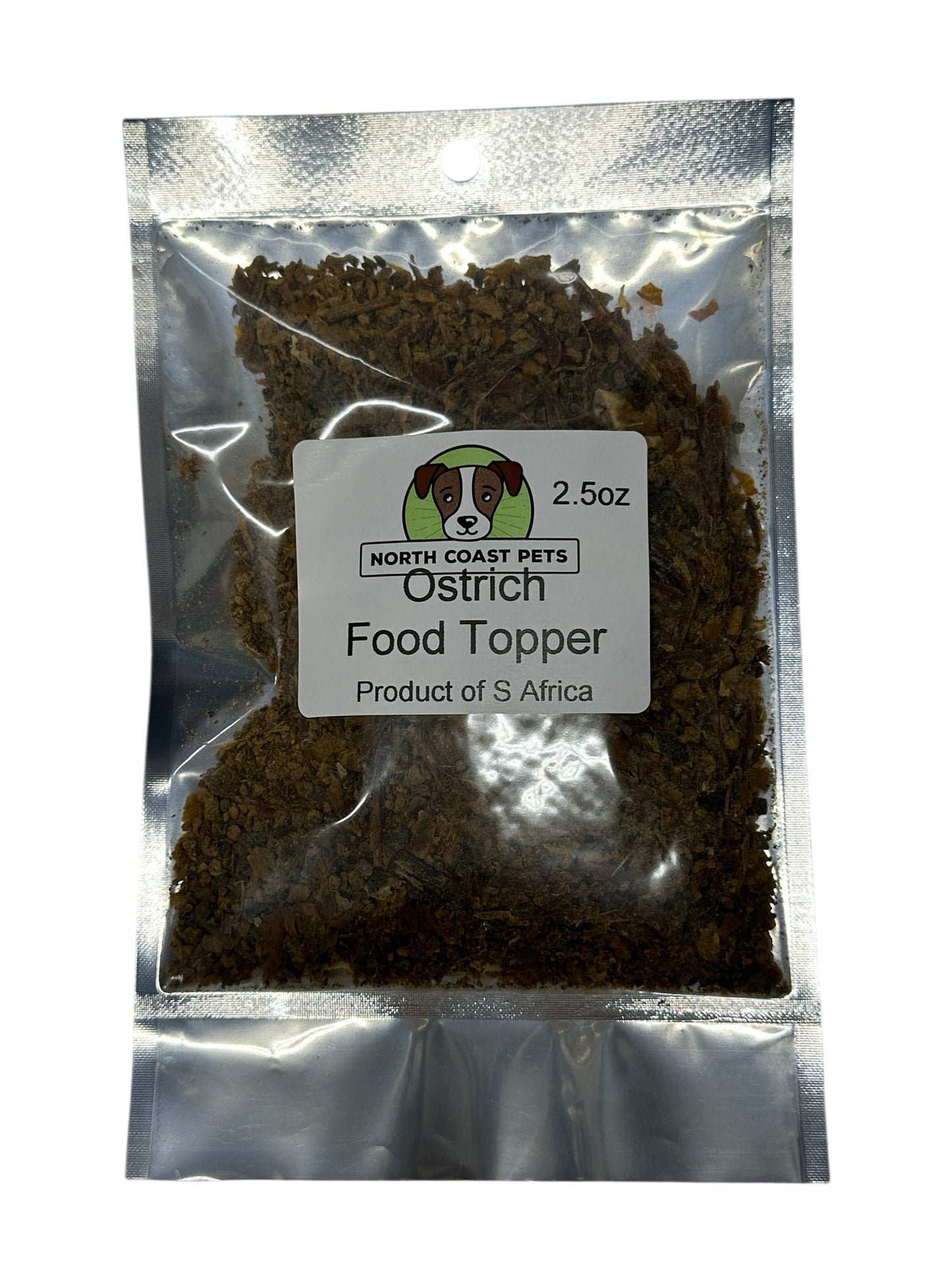 Dog Treat - Ostrich Powder Food Topper - 2.5oz