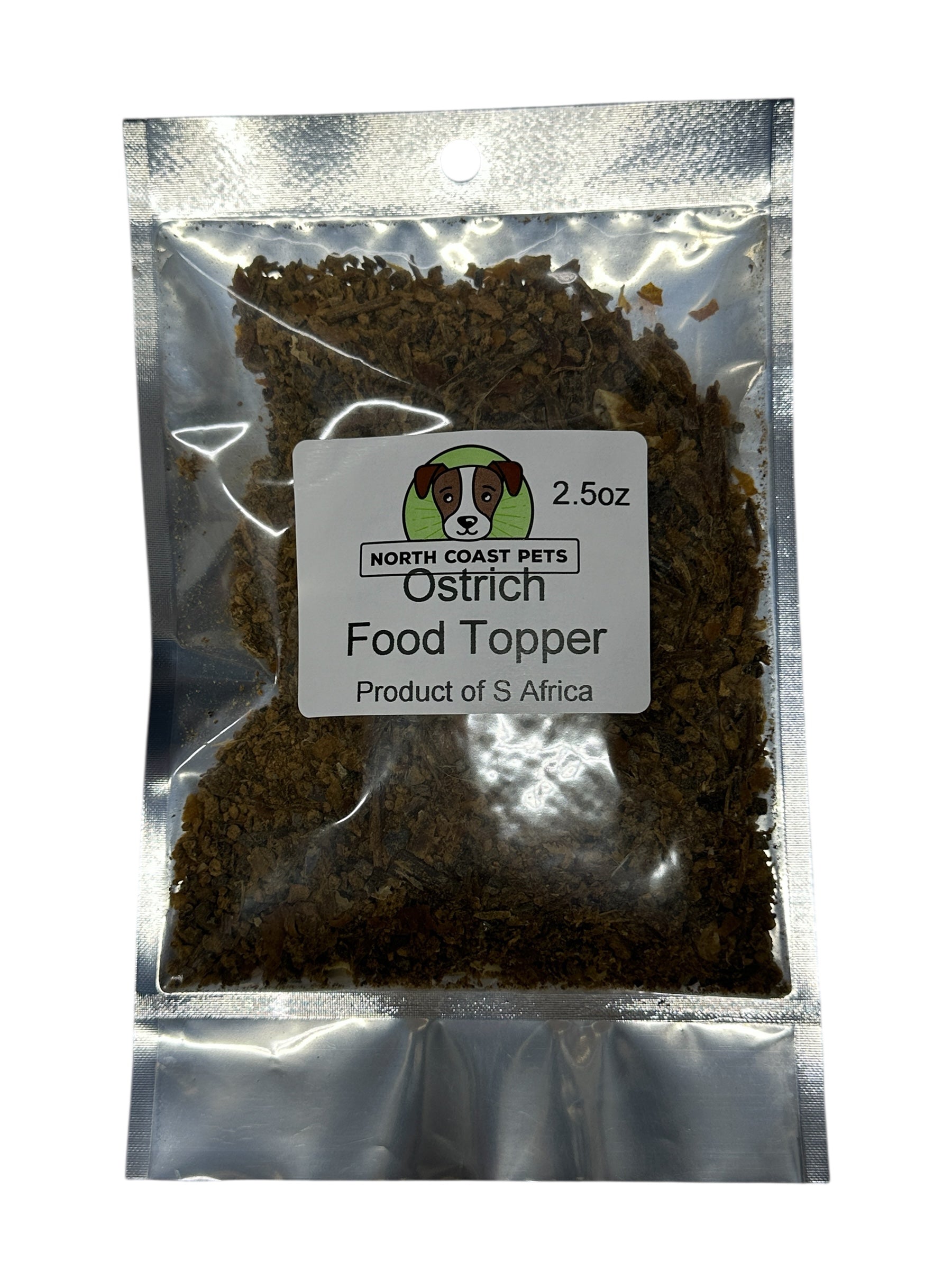 Dog Treat - Ostrich Powder Food Topper - 2.5oz