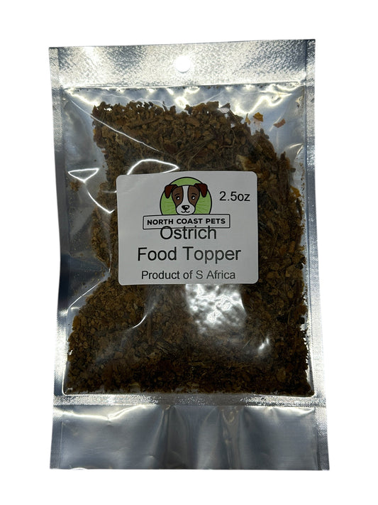 Dog Treat - Ostrich Powder Food Topper - 2.5oz