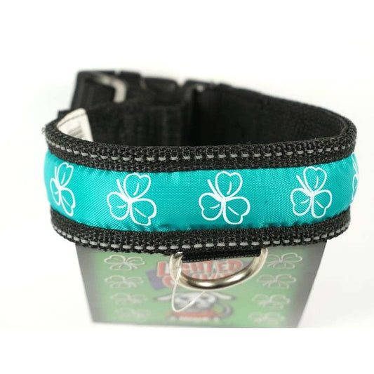 Polybrite Lighted Shamrock Collars - Dog Safety