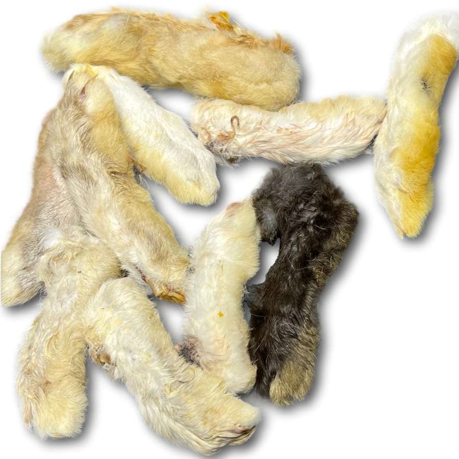 Dog Treat - Rabbit Feet- REAR ONLY - 1/2lb