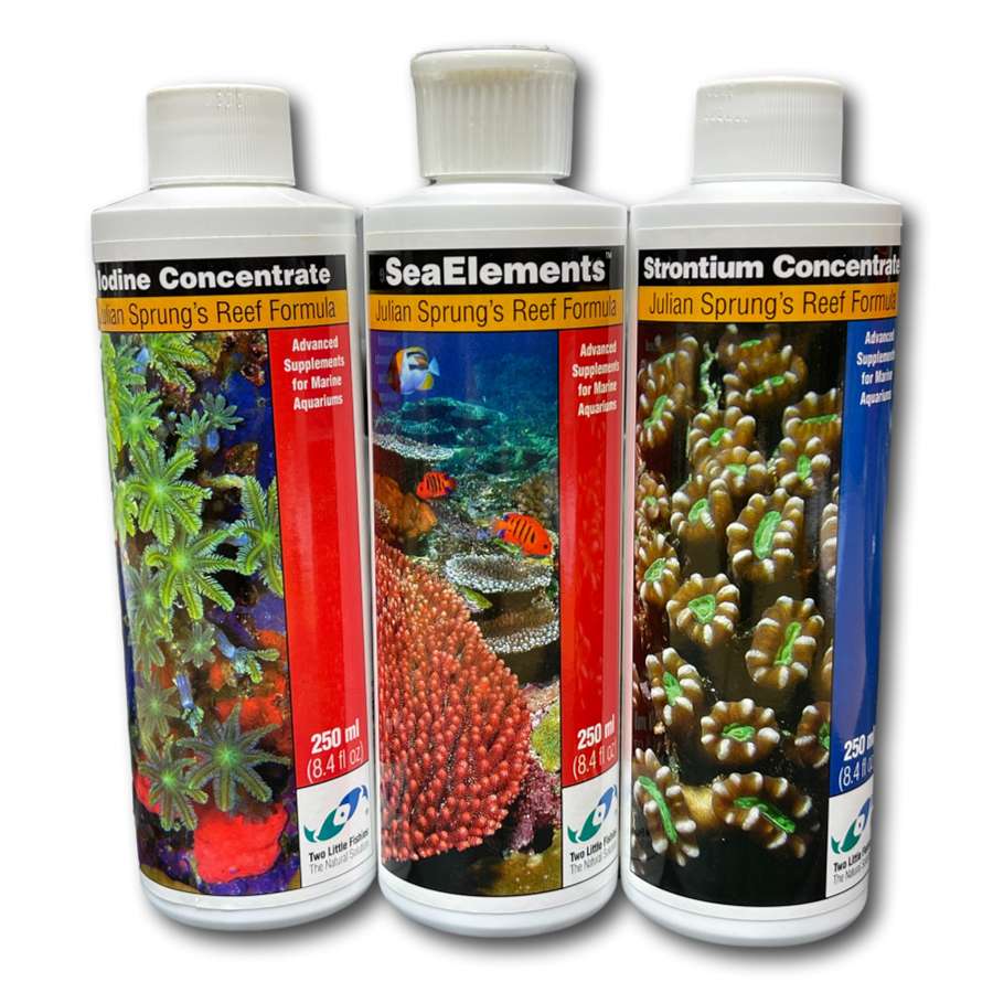 Fish Chemicals - Saltwater Trio - Strontium, Iodine & Trace Elements - Chemicals