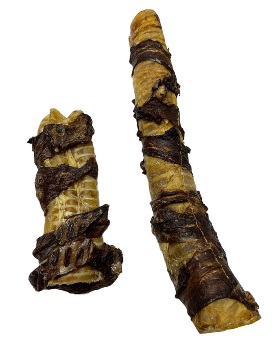 Steak Wrapped Buffalo Trachea - Dog Treat