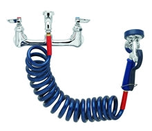 T&S 8" Wall Faucet With Sprayer - TSPG8WREV - Dog Grooming