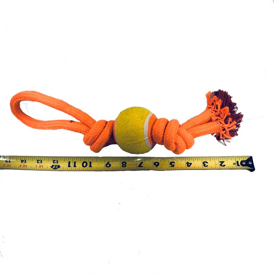 Tennis Ball On Rope Toy - Dog Toy
