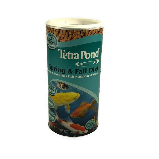 Fish Feeding - TetraPond Spring & Fall Diet 7.05oz - Fish Feeding Products