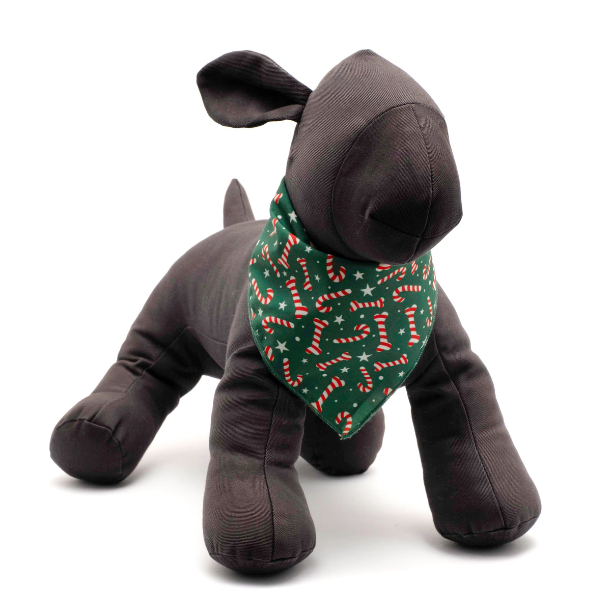 Green Candy Cane Dog Bandana, green, product view 3