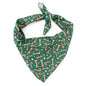 Green Candy Cane Dog Bandana, green, main product view