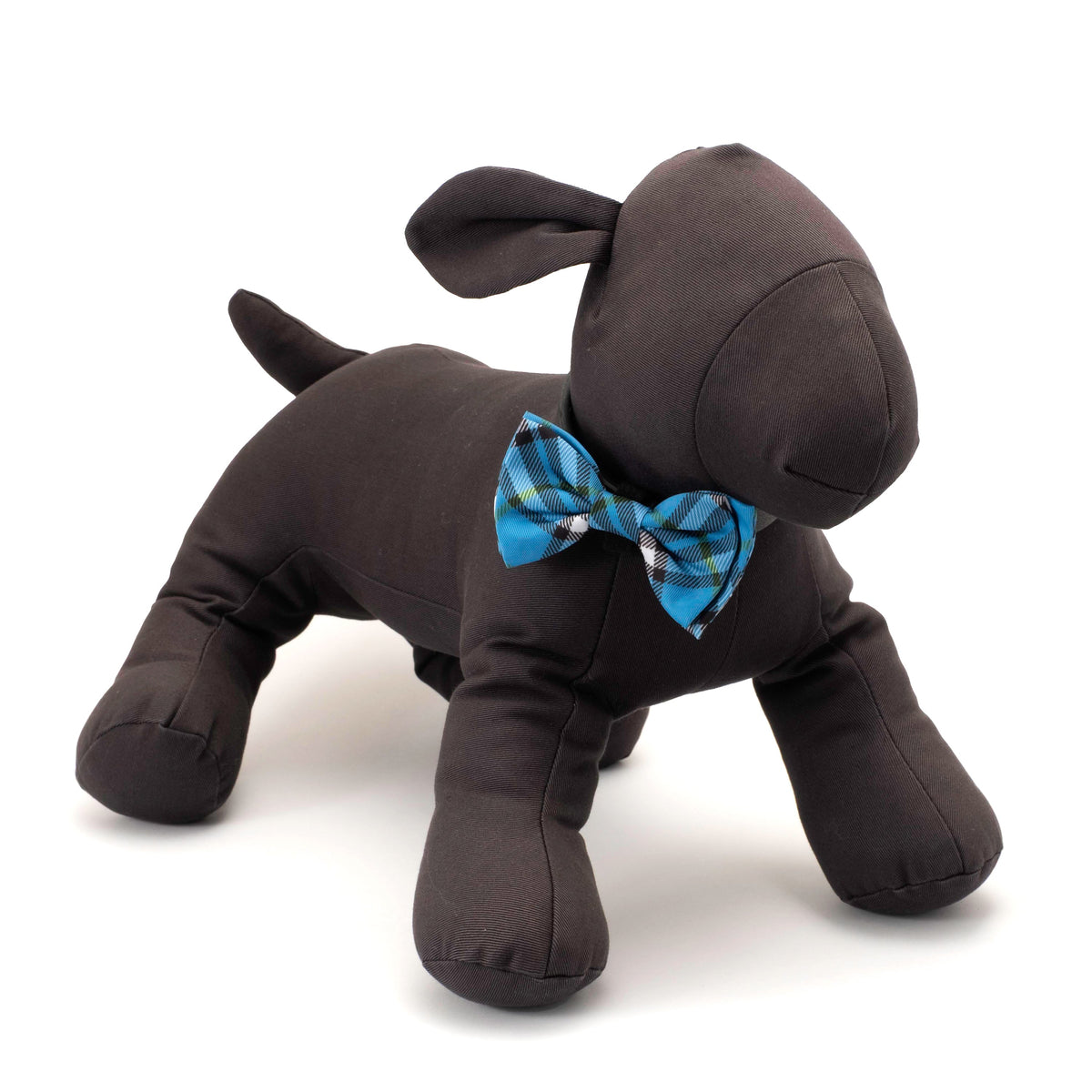Bias Plaid Dog Bow Tie – Polyester, 5 colours, Sizes S, L