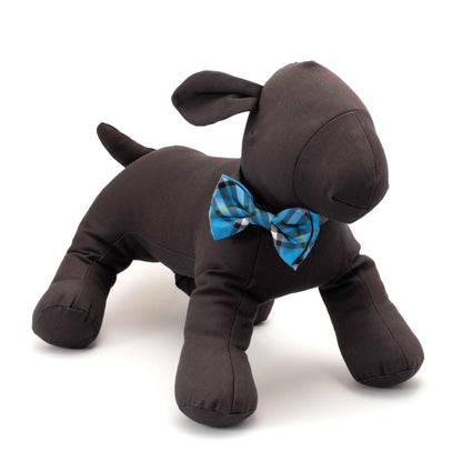 Bias Plaid Dog Bow Tie – Polyester, 5 colours, Sizes S, L