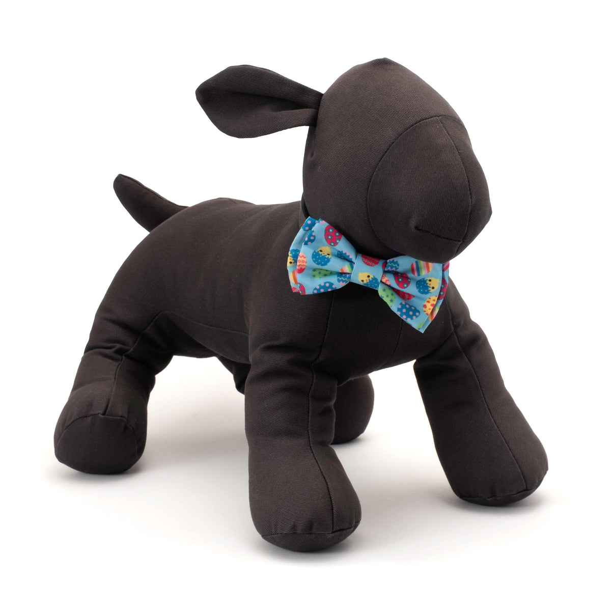 Easter Eggs Dog Bow Tie – Polyester, Blue, Sizes S, L