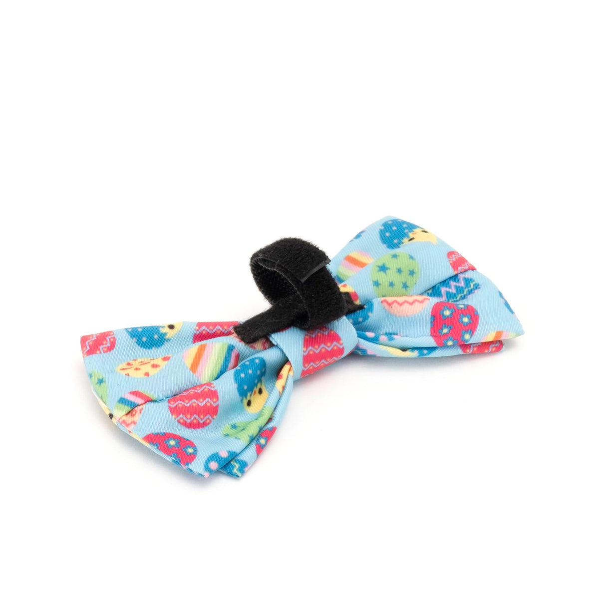Easter Eggs Dog Bow Tie – Polyester, Blue, Sizes S, L
