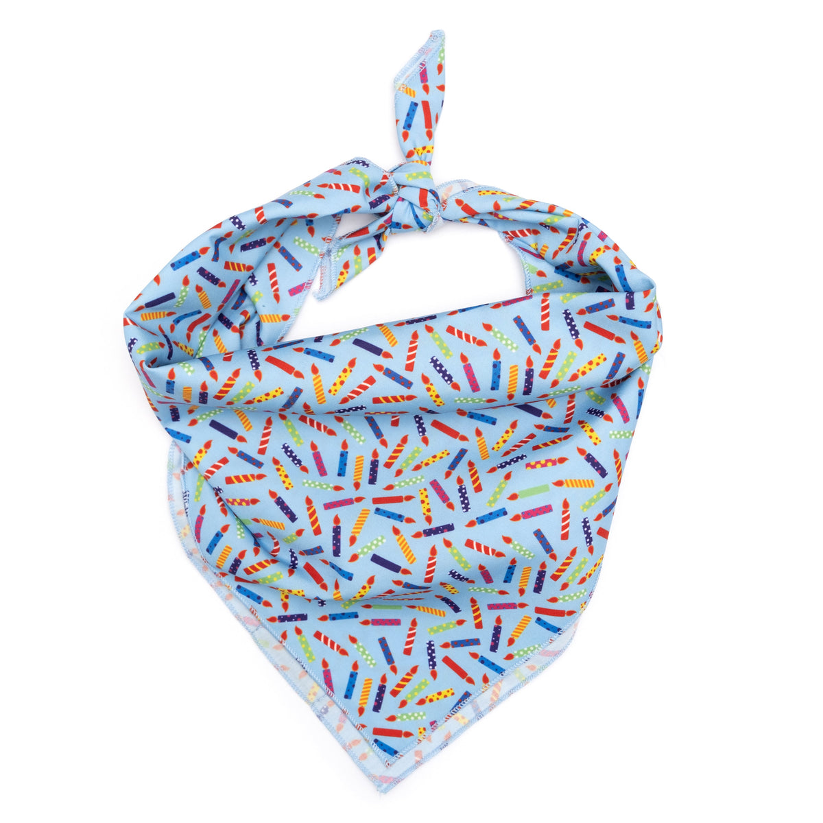 It's My Birthday Dog Bandana – Polyester, Blue & Pink, Sizes S, L