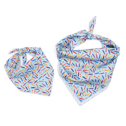 It's My Birthday Dog Bandana – Polyester, Blue & Pink, Sizes S, L