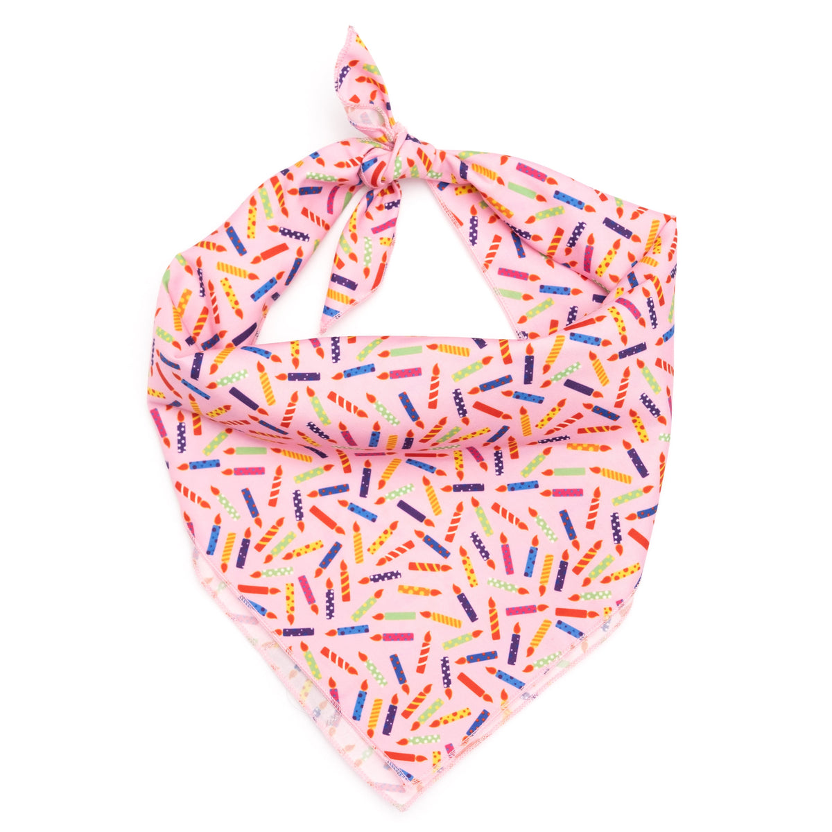 It's My Birthday Dog Bandana – Polyester, Blue & Pink, Sizes S, L