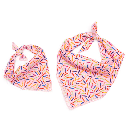 It's My Birthday Dog Bandana – Polyester, Blue & Pink, Sizes S, L
