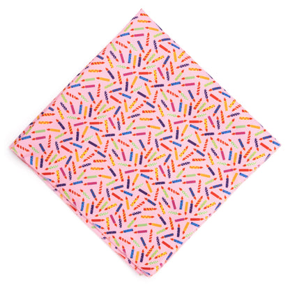 It's My Birthday Dog Bandana – Polyester, Blue & Pink, Sizes S, L