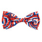 Kaleidoscope Dog Bow Tie – Polyester, Multicolored & Red/White/Blue, Sizes S, L