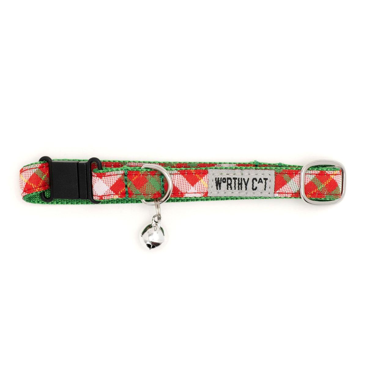 Holiday Plaid Cat Collar – Multicolored, Size One Size