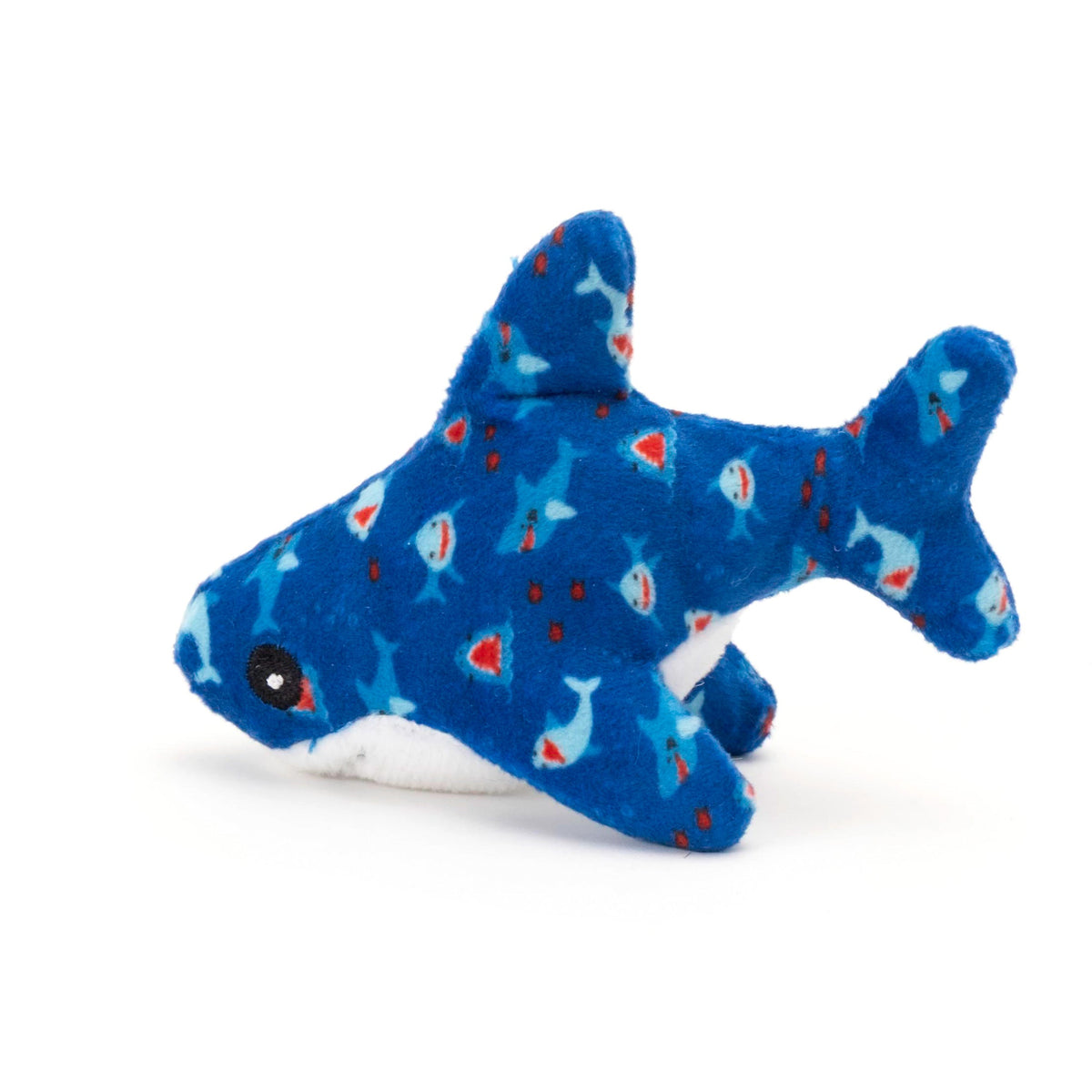 Blue Shark Catnip Cat Toy, blue, product view 3