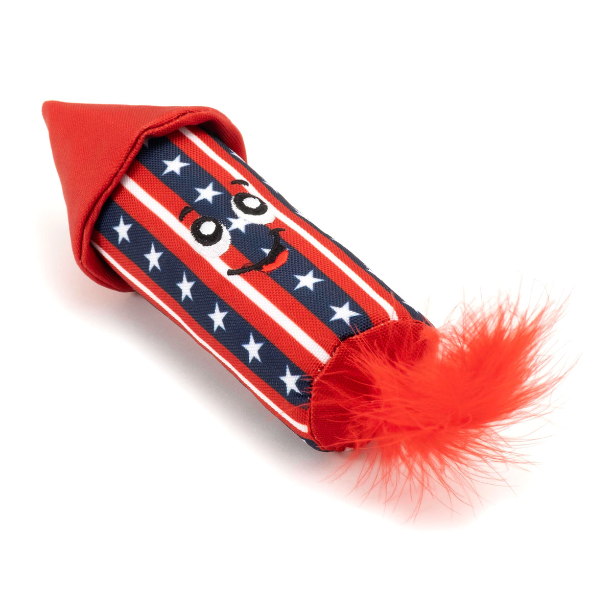 Firecracker Cat Cat Toy – Red/White/Blue, Size One Size