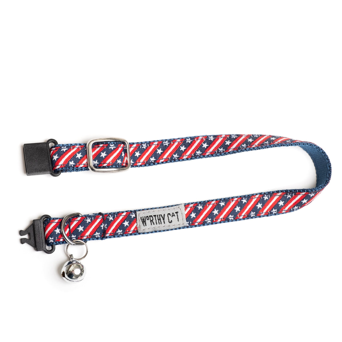 Bias Stars & Stripes Cat Collar – Red/White/Blue, Size One Size