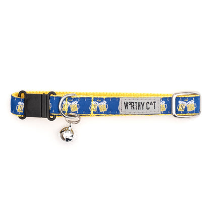 Cheers Cat Collar – Navy, Size One Size