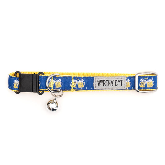Cheers Cat Collar – Navy, Size One Size