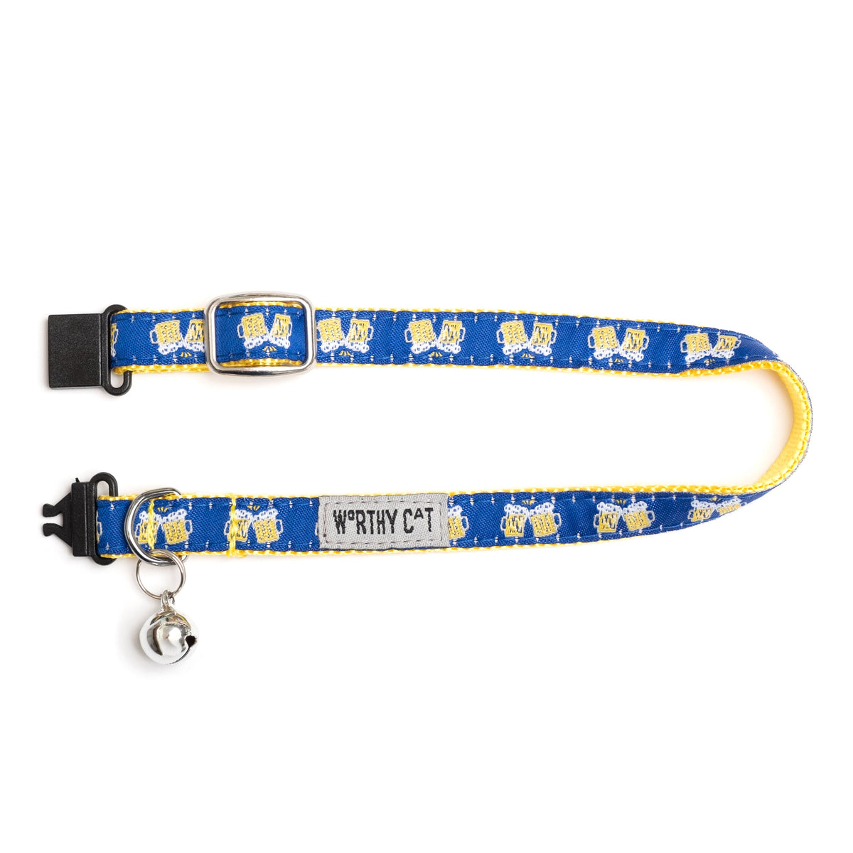 Cheers Cat Collar – Navy, Size One Size