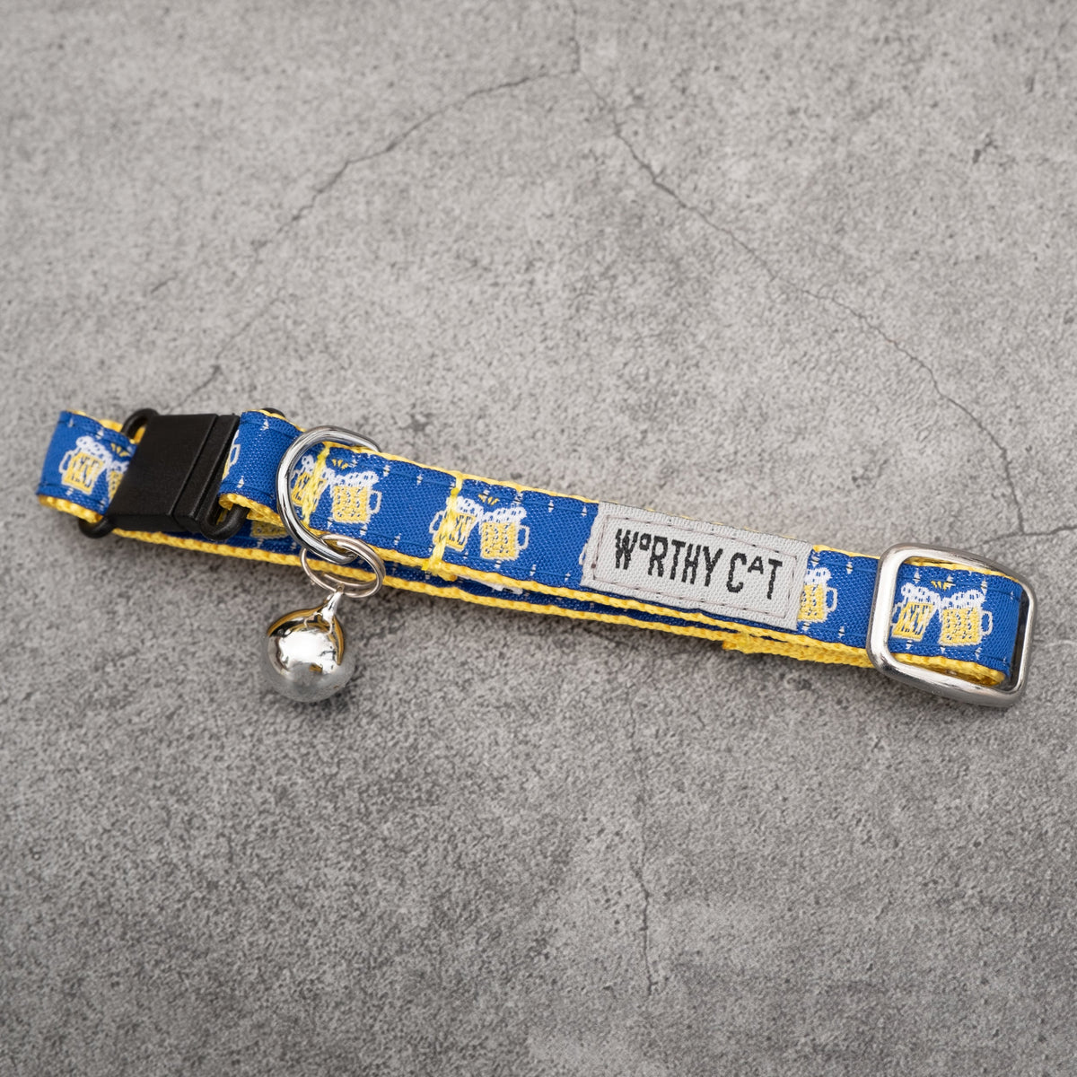 Cheers Cat Collar – Navy, Size One Size