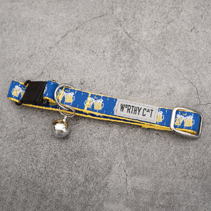 Cheers Cat Collar – Navy, Size One Size