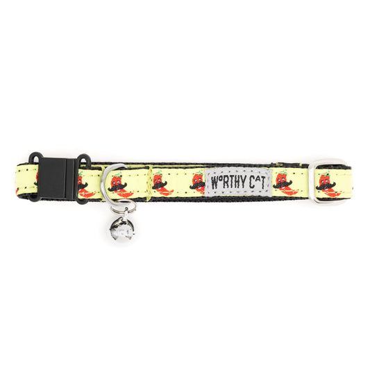Chili Pepper Cat Collar – Lime, Size One Size