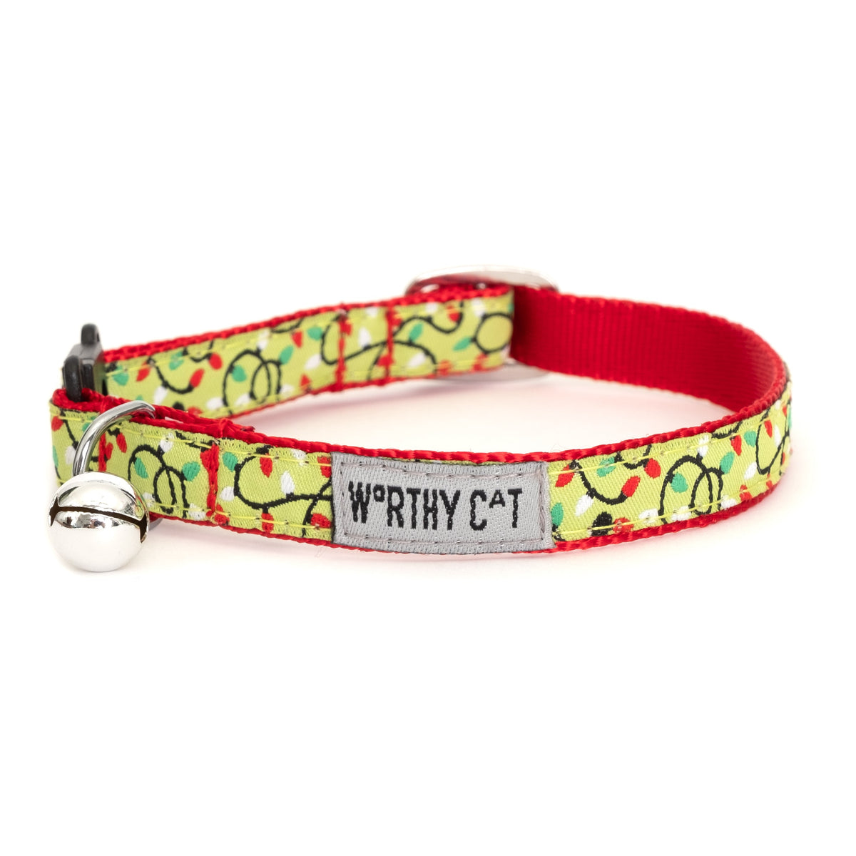 Lit Cat Collar – Green, Size One Size