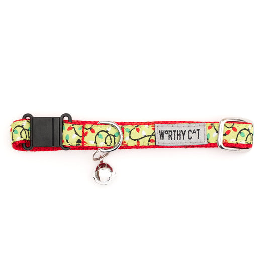 Lit Cat Collar – Green, Size One Size