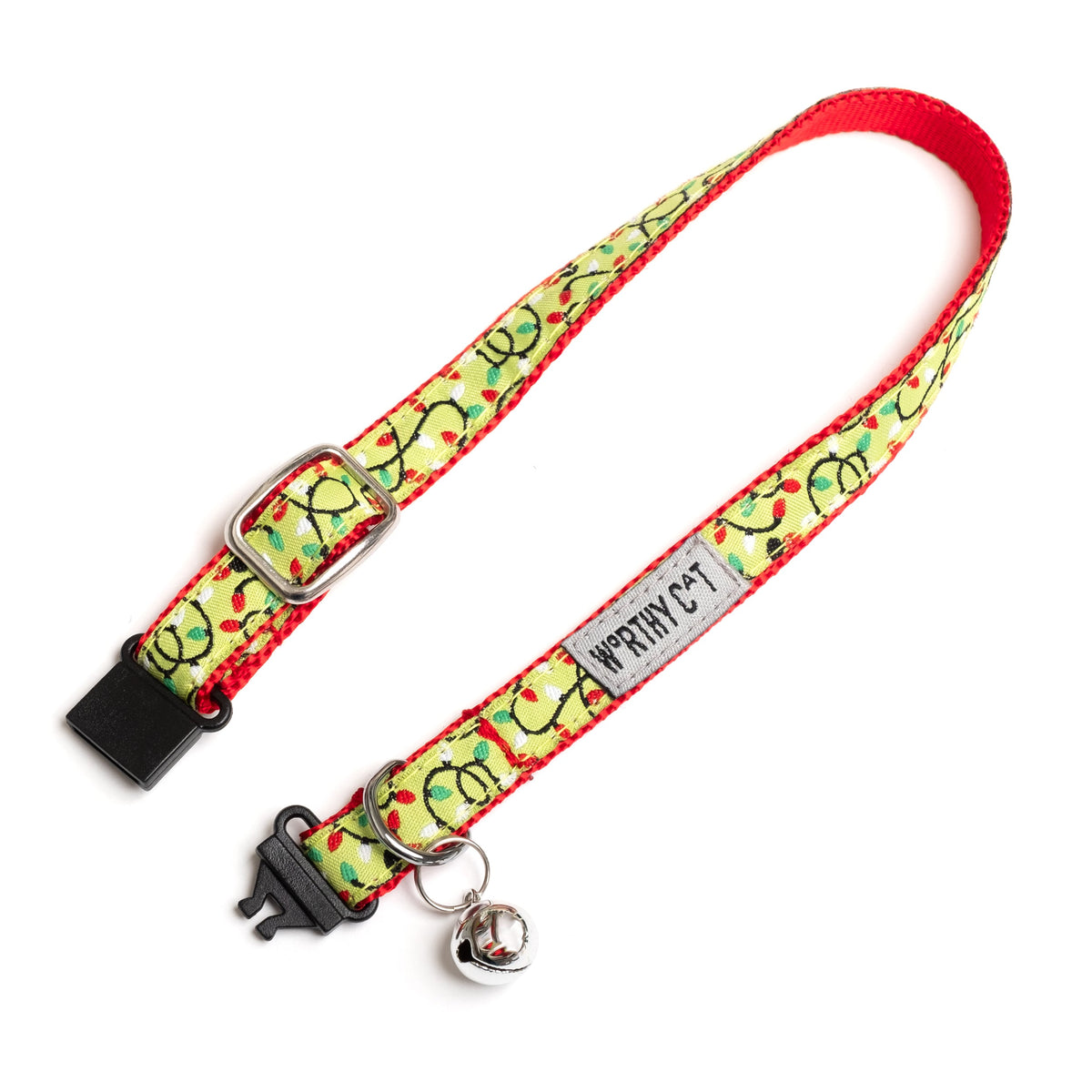 Lit Cat Collar – Green, Size One Size
