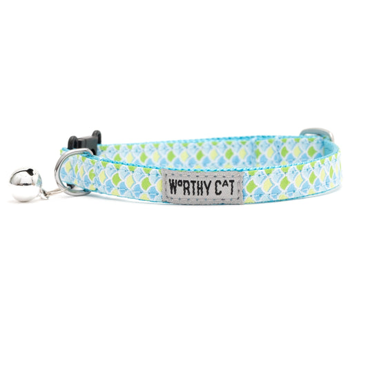 Mermaid Cat Collar – Blue & Pink, Size One Size