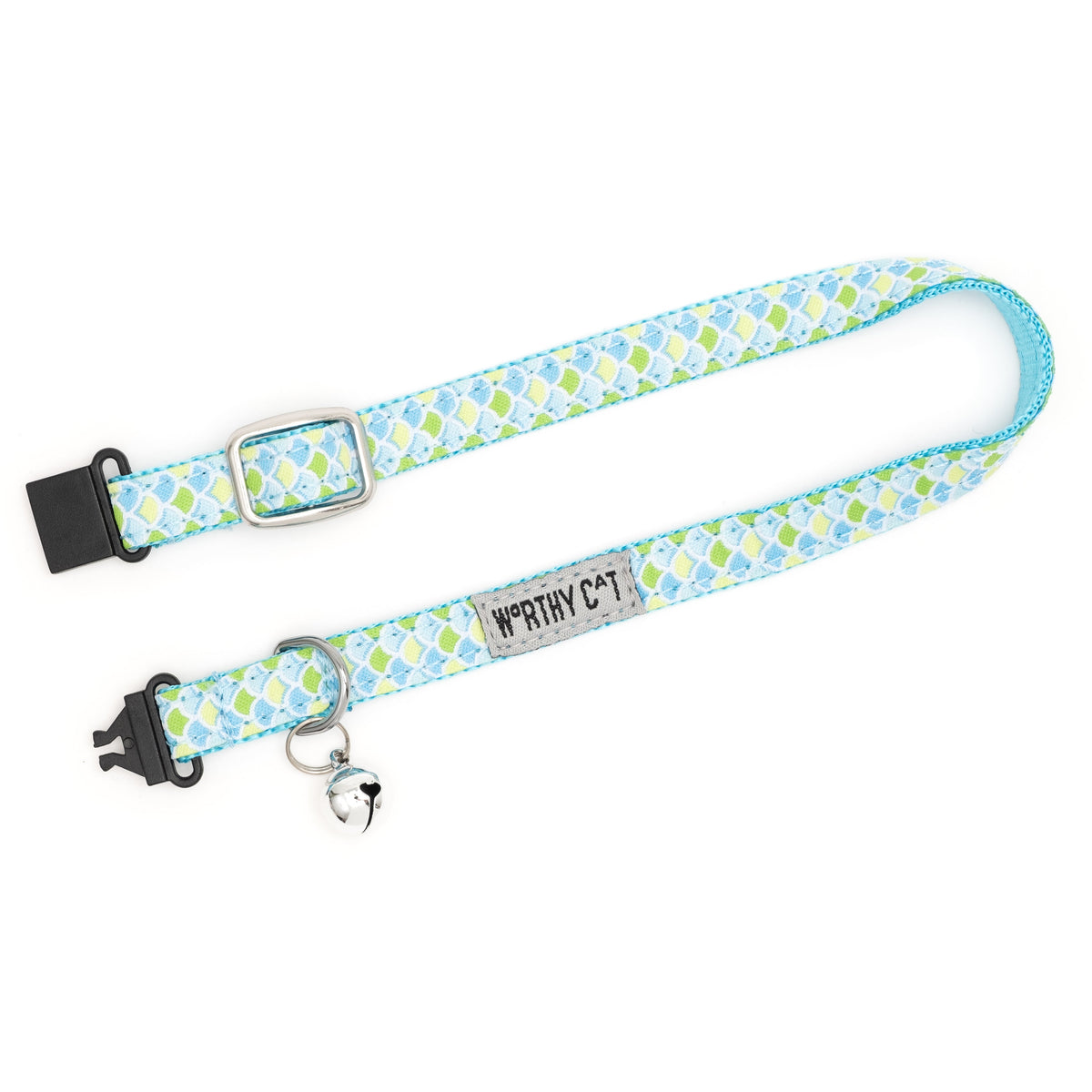 Mermaid Cat Collar – Blue & Pink, Size One Size