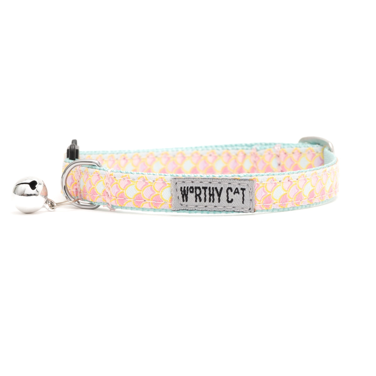 Mermaid Cat Collar – Blue & Pink, Size One Size