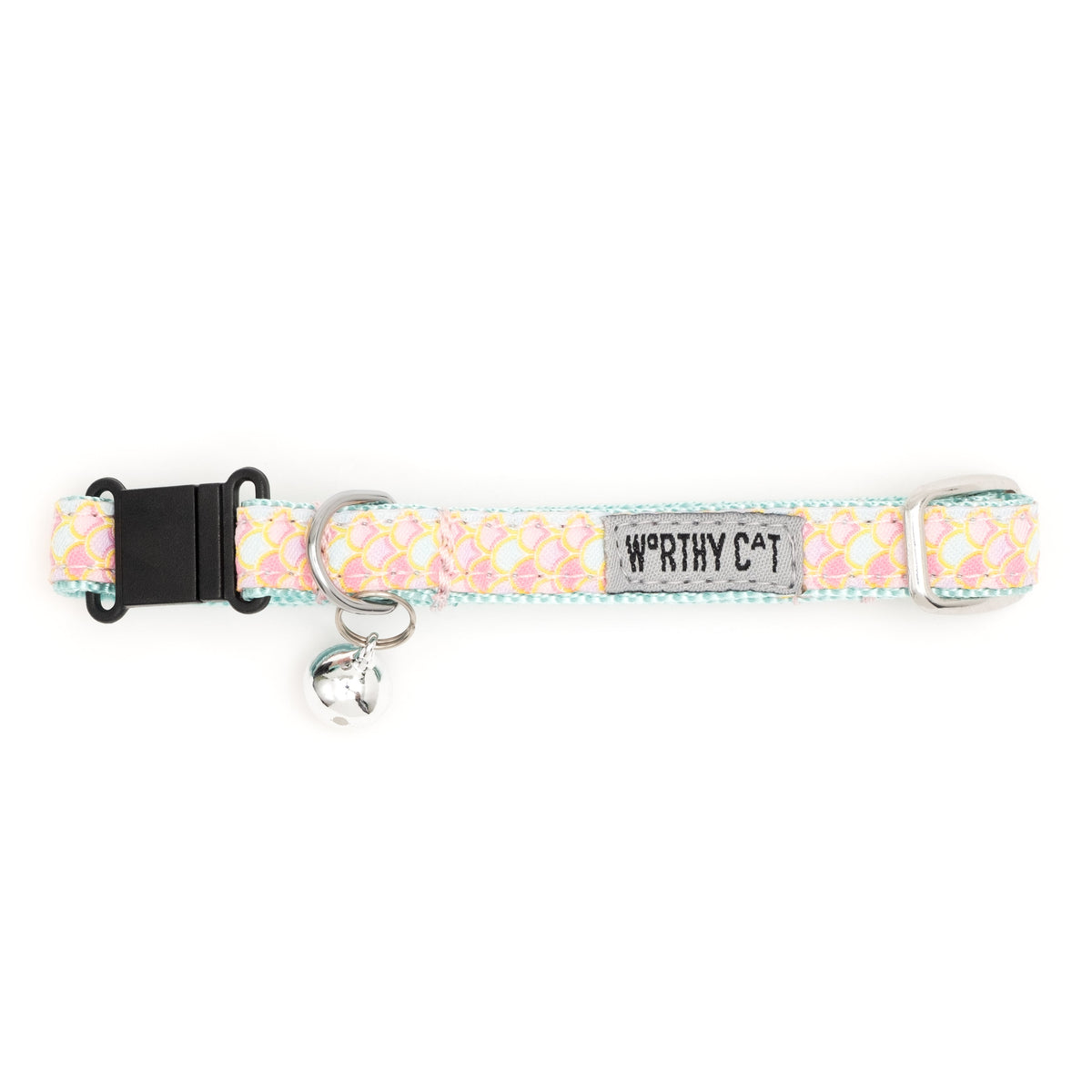 Mermaid Cat Collar – Blue & Pink, Size One Size