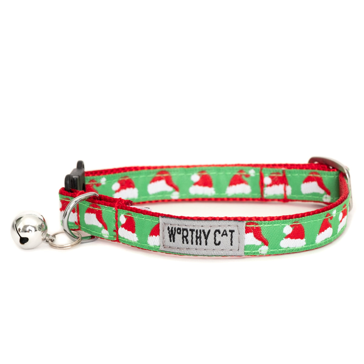 Santa Hats Cat Collar – Green, Size One Size