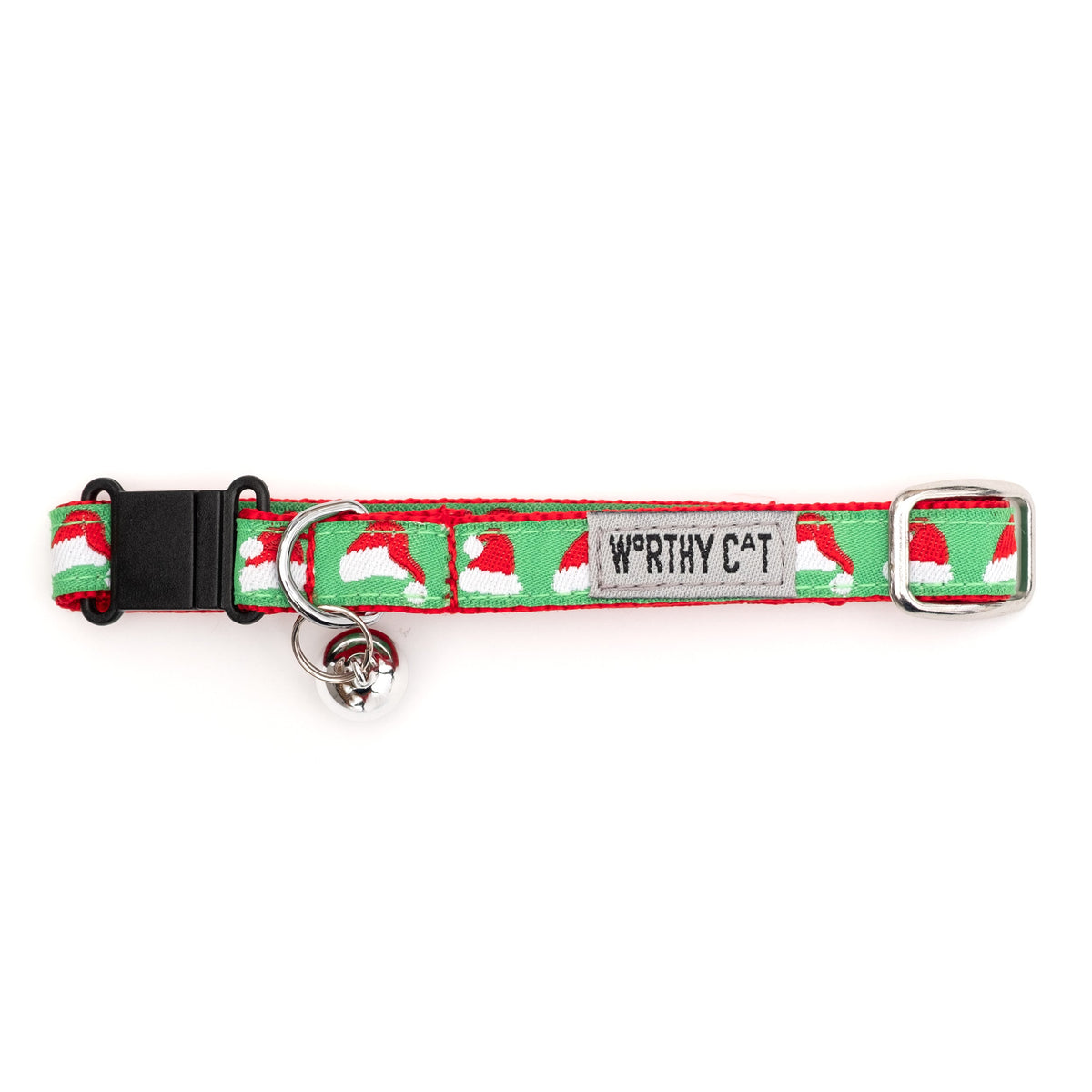 Santa Hats Cat Collar – Green, Size One Size