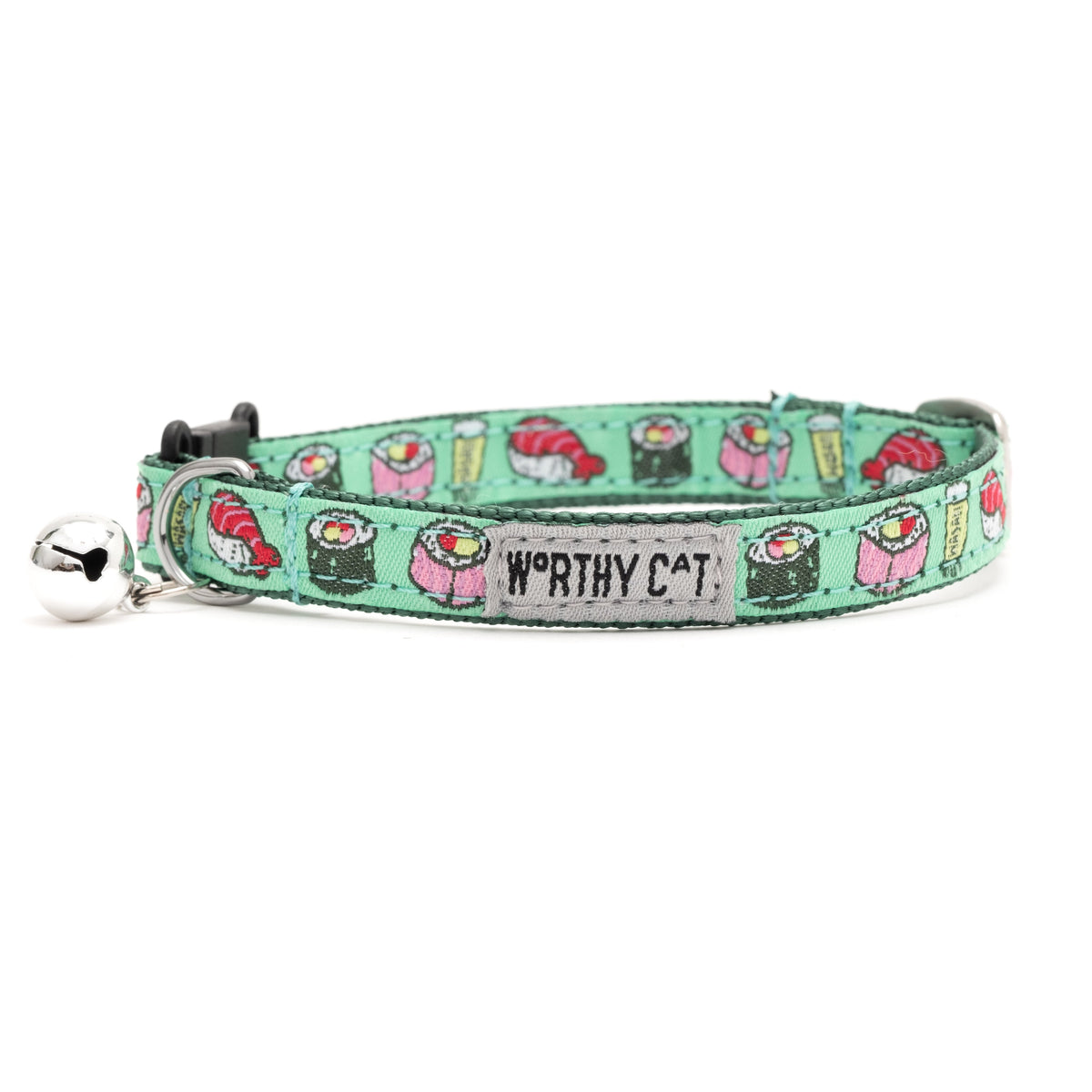 Sushi Cat Collar – Mint Green, Size One Size