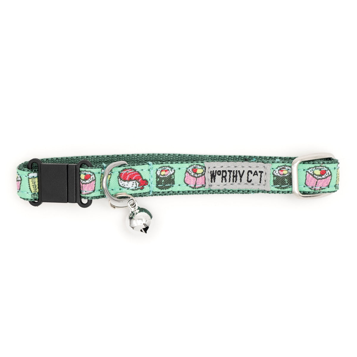 Sushi Cat Collar – Mint Green, Size One Size